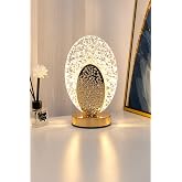 Neo Vista Kristal LED Masa Lambası 3 Renk Işıklı (Oval Kristal) | Dekoratif Aydınlatma, 3 Renk Se&ccedil;eneği, Kristal Tasarım, LED