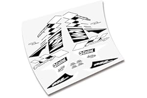 CUAC REVOLUTION Kit Pegatinas CARENADO Completo para Moto RIEJU RS2 MATRIS Adhesivos VINILOS (Blanco)