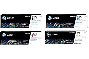 IC-Office Bundle für HP 207X MFP M283fdw M255dw Color Laserjet Pro MFP M283fdw Toner Schwarz M282nw M283fdn M255nw W2210X W2211X W2212X W2213X Cyan Gelb Magenta