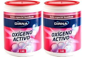 DIRNA Oxigeno Activo Perfumado Blanqueador en Polvo Lote 2 unid. de 1 kg.
