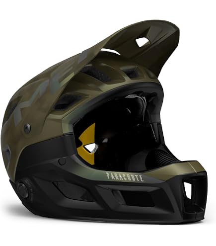 MET Parachute MCR Fahrradhelm Mit MIPS – Magnetische Kinnriemenlösung, Für Enduro/E-MTB, Größe M (Rost-Schwarz Matt)