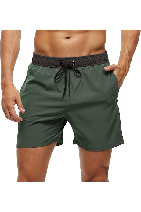 Short De Bain Danfiki Homme - Maillot De Surf Avec Poches - Séchage Rapide - Serrage Réglable - Pour Piscine Et Plage