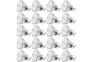 Yiahin Ampoules LED GU10, 5W équivalent 60W, 600lm, Blanc Chaud 2700K, 120° Larges Faisceaux, Ampoules LED Spot, Lot de 20