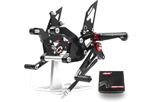 KONERSTONE Adjustable Foot Pegs (Version 2.0) for Z900 ZR900 2020-2025 Rear Set Foot Pegs Foot Boards Accessories Black Z 900 ZR 900 2021 2022 2023 2024