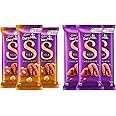 Cadbury Dairy Milk Silk Chocolate Bar, 150g (Pack of 3) & Cadbury Dairy Milk Silk Hazelnut Chocolate Bar, 143 g (Pack of 3)