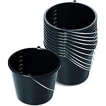 Kieskönig 10er-Set Mörtelkübel 65 Liter – Runde Pflanzwanne Aus Robustem Recycling-Kunststoff