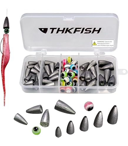 THKFISH 50Pezzi/Scatola Ami da Pesca Amo Offset Worm Hook Amo da Pesca Accessori Drop Shot Texas Rig # 2# 1 1/0 2/0 3/0