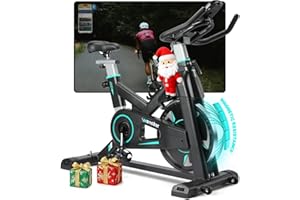 ‎WENOKER [2025 Aktualisierte]WENOKER Heimtrainer Fahrrad mit App,Magnetwiderstand Stationäres Fahrrad für Zuhause,Indoor Bike mit Flüsterleise,Schweres Schwungrad und Verbesserter LCD-Monitor Bis 160KG