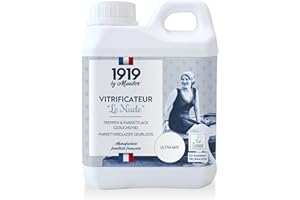 1919 BY MAULER - Vitrificateur Parquet & escalier haute résistance - Le Nude - Ultra Mat invisible - 1L - protection taches, rayures, usure longue durée