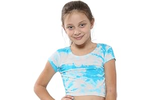 A2Z 4 Kids Girls Crop Tops Tie Dye Stylish Fashion Trendy T-Shirt Tank TopTees New Age 5-13 Years