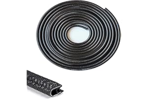 AIPWEYT STORE Protection des bords pour portières de voiture - 10 m - Protection des bords en caoutchouc - Avec forme de U - Protection des bords de porte - Bande décorative en caoutchouc