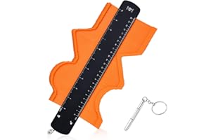 JONESMAN Jauge de contour 25,4 cm - Grand jauge de contour avec bloqueur - Outil de mesure de contour - Outil de mesure de contour - Cadeau de fête des pères - Cadeau pour papa, fête des hommes, pour couper