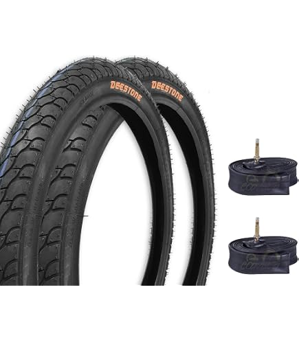 thumbnail image 2 of Ecovelò 16" City Bike Tire Set: 2 Covers (16x1.75) + 2 America (Schrader) Inner Tubes For Kids/Graziella 2 of 5