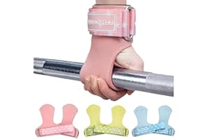 LARA STAR Sangles de poignet d'haltérophilie pour un maximum de prise en main, sangle de levage pour haltérophilie, crochet de gym pour soulevé de terre, haltérophilie, boléro lourd femme/homme