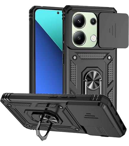 Hülle Für Xiaomi Redmi Note 13 Pro 4G / Poco M6 Pro 4G – Inkl. 3x Panzerglas, Schwarz, Schlank & Kratzfest