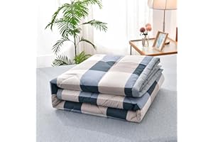 YINGHESHENG Quilted Bedspread for Single Double Size, Soft Lightweight Printed Pattern Reversible Quilted Bed Throw Patchwork Quilt, Sofa Blanket,D,150x200cm