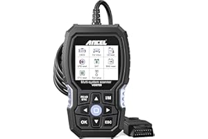 ANCEL VOD700 Máquina de Diagnosis para Coche Volvo, OBD2 Herramienta de Diagnóstico para Sistemas Completos con 12+ Funciones, Lector OBD con Aceite EPB ABS SRS SAS TMPS Bat Bas Reset