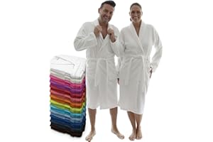 LEBENGOOD Albornoz Hombre 100% Algodón OEKO-TEX, Toalla Rizo Americano 450 gsm, Albornoces Juveniles, Ducha, Piscina, Bata Baño, Unisex,Mujer, Tallas S M L XL XXL 3XL