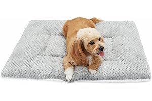 LY4U Tappetino per Letto per Cani Cuscino per Letto per Cani Lavabile in Lavatrice Tappetino Caldo Traspirante per Animali Domestici Grigio 60x80 CM