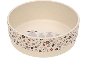 LÄSSIG Tazón para niños Vajilla infantil sin BPA para lavavajillas y microondas/Bowl PP/Cellulose Tiny Farmer Sheep