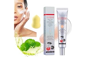 GRFFZX Hydrating CC Cream Foundation with Centella Asiatica, Color Correcting CC Cream with SPF 25, Multi-Purpose Pre-makeup Primer Moisturizing Concealer Sunscreen, Boost Radiance (Light-1PCS, 45ml)