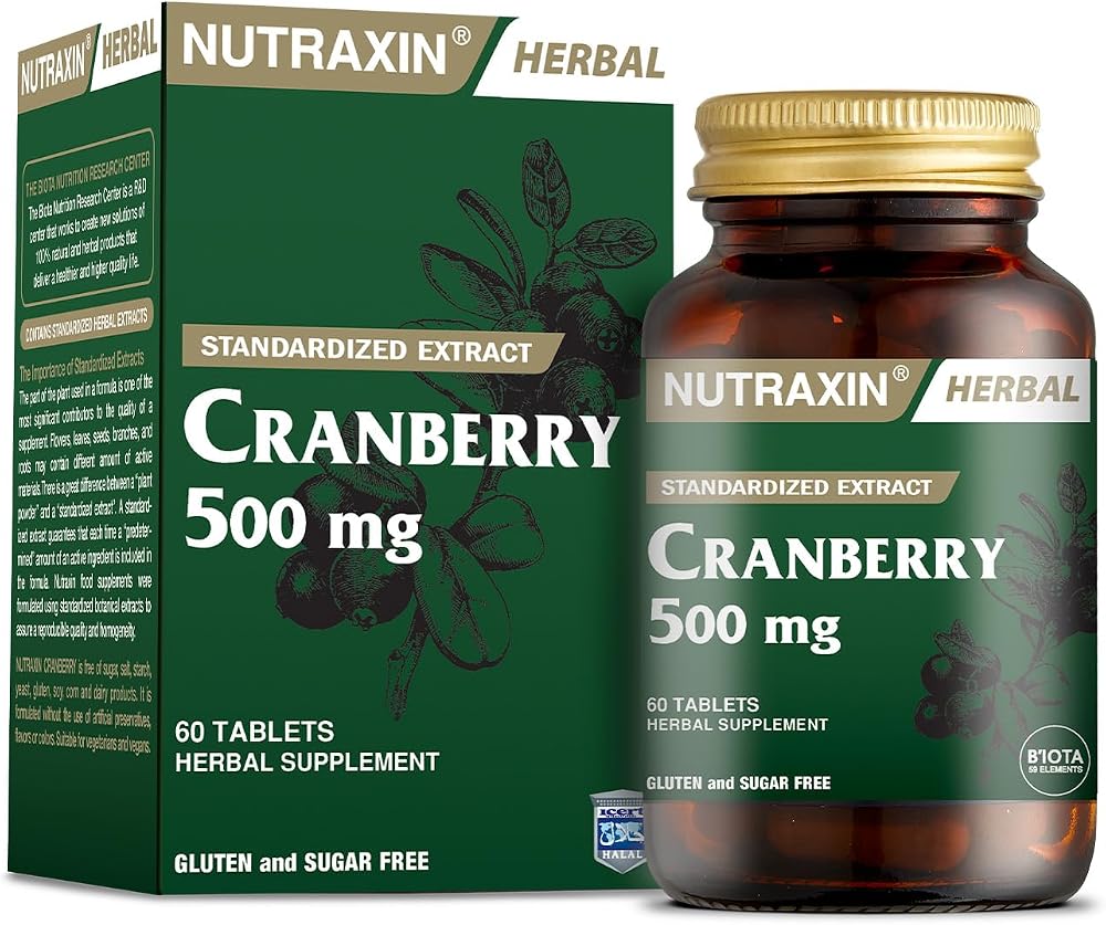 Nutraxin Herbal Cranberry 500 mg 60 Tablet