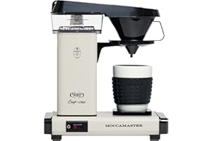 Moccamaster Cup-One, mały ekspres do kawy, przelewowy ekspres do kawy, Off-White, 300 ml