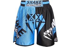 TiaoBug Muay Thai Shorts Kids Boxing Trunks MMA Cage Fighting Grappling Martial Arts Kickboxing Shorts
