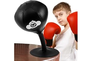 NIHUIFDPY Desktop Punching Bag, Super Strong Suction Boxing Bag Speed Balls, Stress Buster Sandbag Punch Bags with Suction Cup for Office Table and Counters, Fun Gift for Kids, Teenagers, Adult