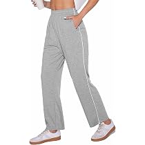 Pantalon Jogging Femme Taille Haute - Jambe Large élastique - Pour Yoga, Running, Détente