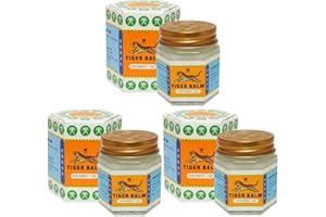 TIGER NATURAL BALM Pack of 3 Tiger Balm White Tiger Balm 30 g