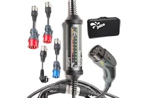 ‎SMART JUICE Juice Booster 2 - Mobile Wallbox 22 kW, 5 Meter Typ 2 Ladekabel, wasserdicht, überfahrbar, automatische Ladeanpassung & Temperaturüberwachung, für alle Elektroautos