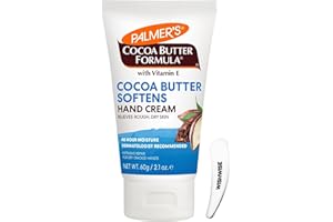 WISHWISE Palmer’s Cocoa Butter Formula Hand Cream with Vitamin E (60g) – Intensive Moisturiser for Dry, Cracked Hands, 48 Hour Moisture, Non-Greasy, Fast Absorbing.