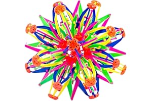 APUJENT Bola Extensible, Bola Telescópica, Bola Mágica Expansible, Multicolor Bola Extensible Bola Plastis, Expandir Bola Juguete Divertido Bola Respiración Colorida, Juegos Pelotas para Niños y Adultos