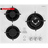 Corber&oacute; &ndash; Butane Gas Glass Plate |CPCGY2313W | 3 Burners | Power 7,75KW | Wok Zone | No Self-Ignition | Automatic Shut-off |