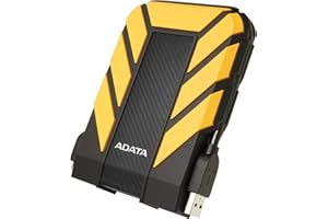 ‎ADATA ADATA HD710 Pro - 2 TB, externe Festplatte mit USB 3.2 Gen.1, IP68-Schutzklasse, gelblanglebig, wasserdicht und staubdicht mit militärischer Zähigkeit in mehrschichtigen Festplatten