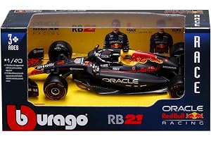 Bburago - F1 Red Bull Racing RB21 2025#1 Verstappen, Diecast-bil i skala 1:43 med autentiska detaljer, officiell färgsättning, Red Bull Racing-licens, rekommenderad ålder 3+ år