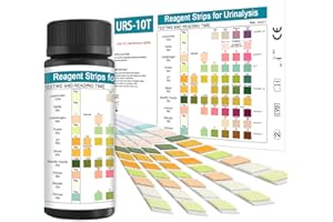 NAILGELER 100 Strisce Test delle urine Rapidi 10 parametri Analisi, Test Urine, Reattive per Urinalisi, Strisce Reattive per Urinalisi, Strisce reattive Rapide Strumenti di monitoraggio della Salute