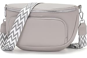 Boadlol Große Bauchtasche Damen umhängetasche Crossbody bag Schultertasche Brusttasche Leicht mit Mehrere Fächer Verstellbar