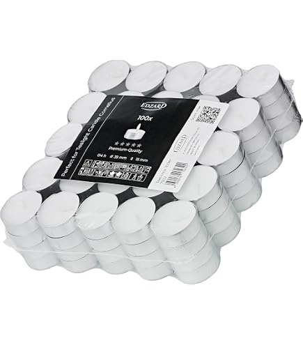 Set Candele S&S-Shop 500 Lumini Da Tu00e8, Durata Circa 4 Ore Di Durata