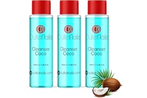 ON OUTLET NAILS 3 x Cleaner/dégraissant pour ongles 100ml - Parfum coco - Elimine la couche de cohésion/sudation - Outlet Nails
