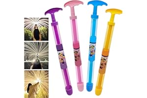 LKPUPKJ Pack of 4 Fireworks Water Gun Toy, Water Spray Toy, Citaway Fireworks Water Gun, Romantic Fireworks Water Pistols Toy for Children (Pattern Random)
