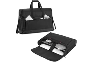 ‎TRUNAB Trunab Monitorabdeckungen PC-Monitorhalter, Tragetasche 24 Zoll Bildschirm Transport, Kompatibel mit LCD, Fernsehern und All-in-1-Computern, mit Schultergurt, Verstärkter Boden, Schwarz