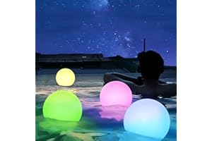 FUYO, 3 pezzi lampada solare da giardino LED con telecomando 8 colori, decorativa per esterni, IP67 impermeabile, per vialetti, piscina, prati