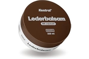 ‎KESTRAL KESTRAL Lederbalsam mit Jojobaöl - farblos - für Leder & Kunstleder - Intensive Pflege & Schutz vor Alterung - Lederpflege für Auto, Motorrad, Ledercouch, Jacke, Schuhe & Bekleidung - Made in Germany