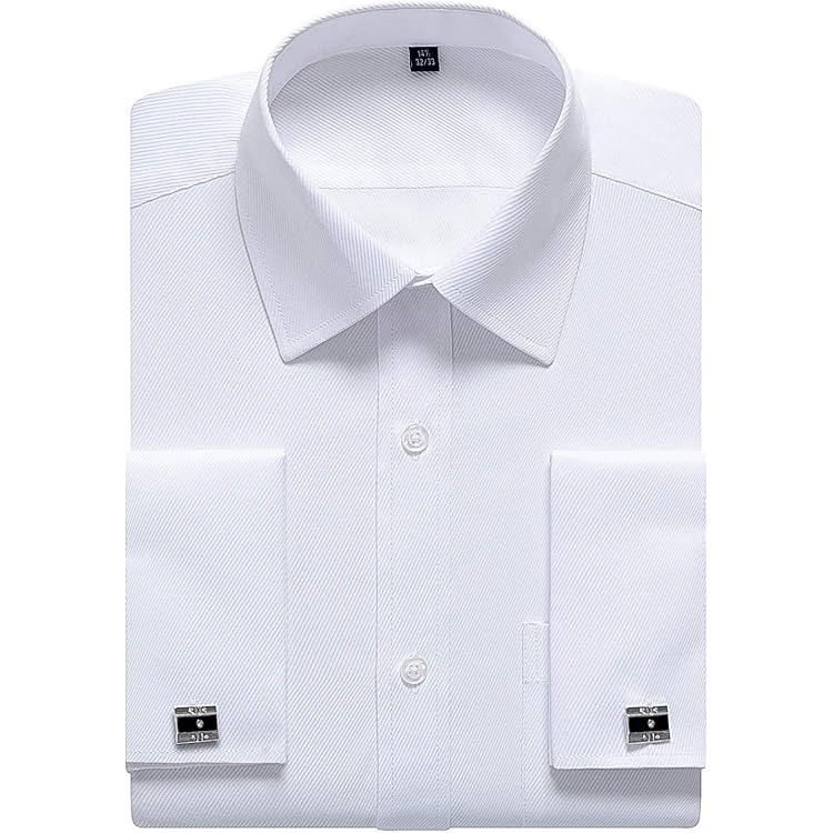 Camicia Bianca Uomo Collar And Cuffs London – 100% Cotone Premium, Non-stiro, Slim Fit, Polsino Singolo, Tessuto Twill - 3