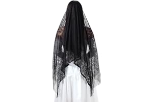 MILAKOO Sciarpa a Triangolo in Pizzo da Donna con Nappe Festa di sera in rete Sciarpe da Sposa