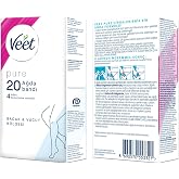 Veet Pure Hipoalerjenik Bacak & V&uuml;cut B&ouml;lgesi i&ccedil;in Parf&uuml;ms&uuml;z Sir Ağda Bandı (1 x 20 Adet)