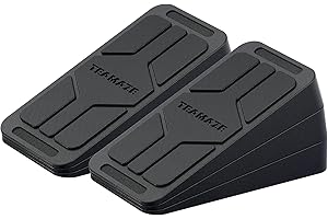 BOOSTEADY 6 Pcs Slant Board, Unique Anti Slip Design, Adjustable Angles Squat Wedge Blocks for Calf Stretching 480 lbs Weight Capacity Rubber Yoga Foam Wedge for Home Exercise,Squats,Leg Extender