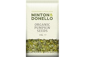 Minton & Donello - Premium Organic Pumpkin Seeds, Raw, Nutrient-Rich, Vegan Friendly, 1kg